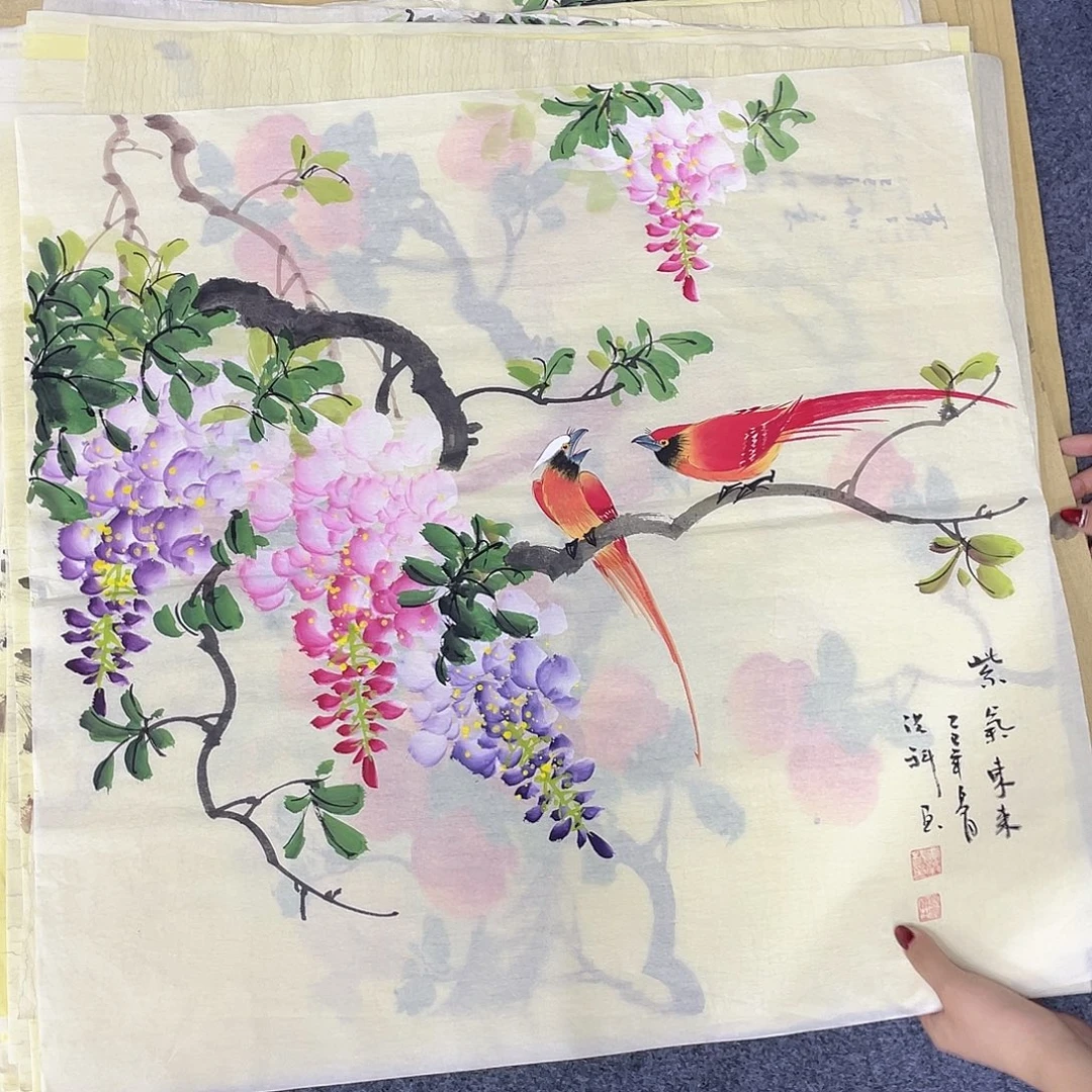 国画作品小姐姐放漏…