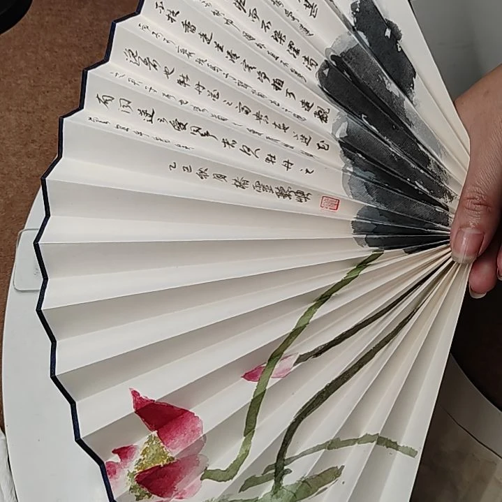 18方扇面 荷 背面空白