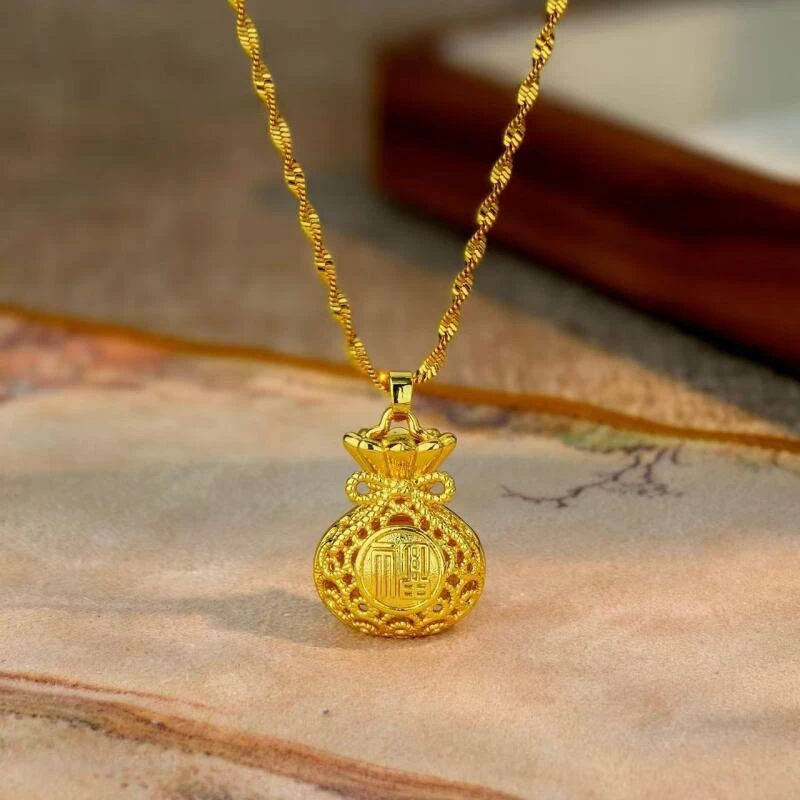 铜合金项链 铜合金项链 D345 百搭气质时尚素圈轻奢精致优雅