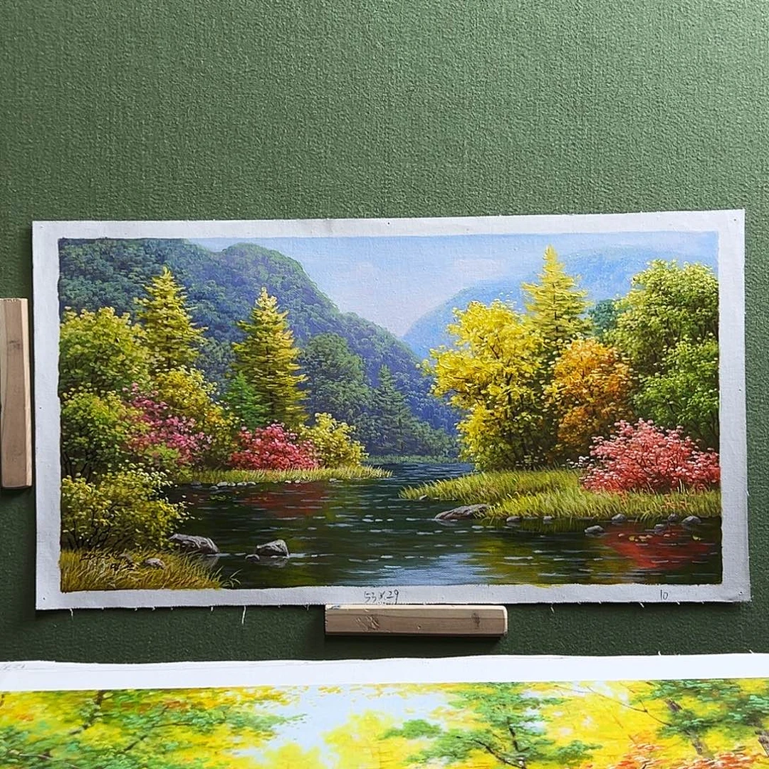 油画朝鲜艺术家油画作品