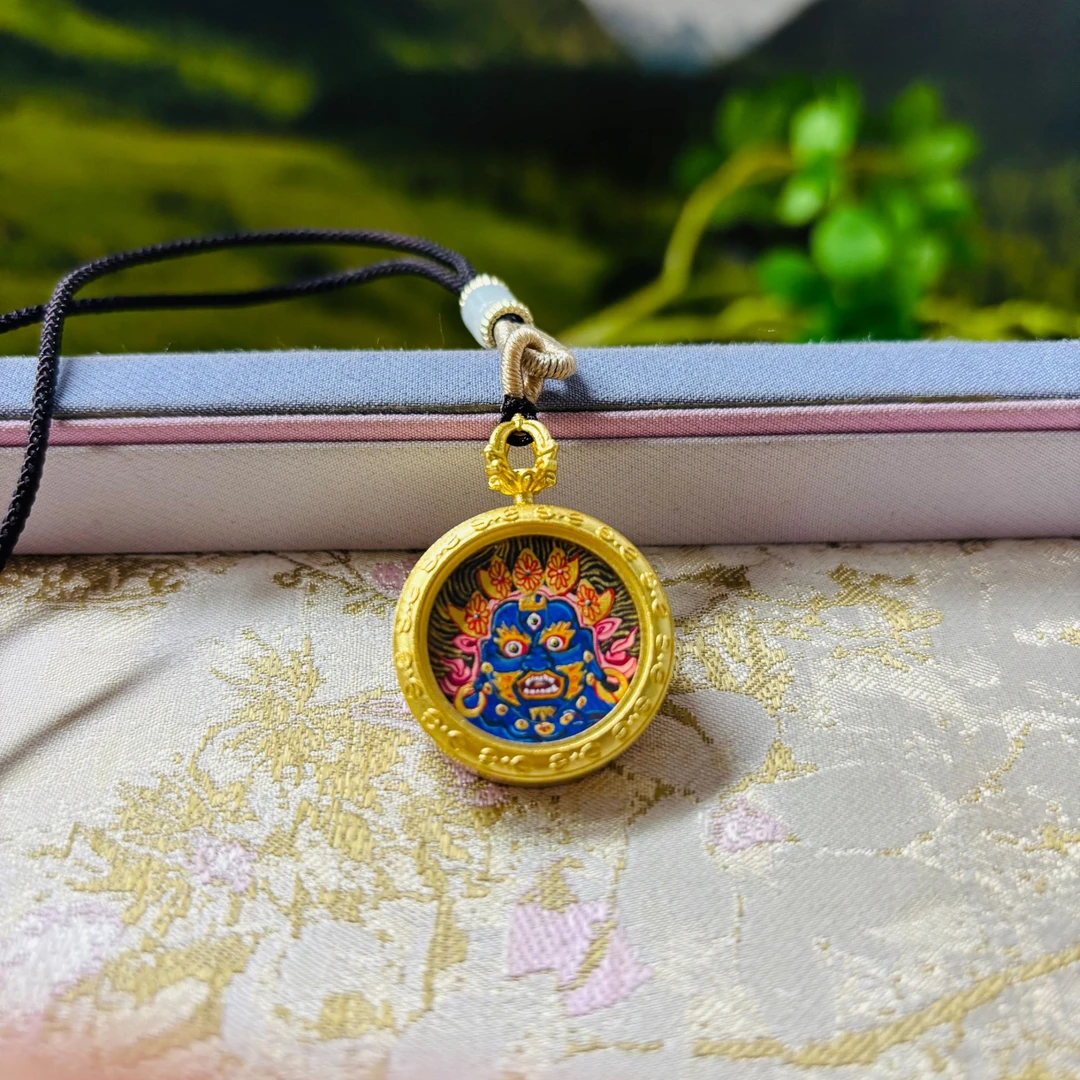 【加加唐卡】TK300 纯手绘 唐卡 黑财神