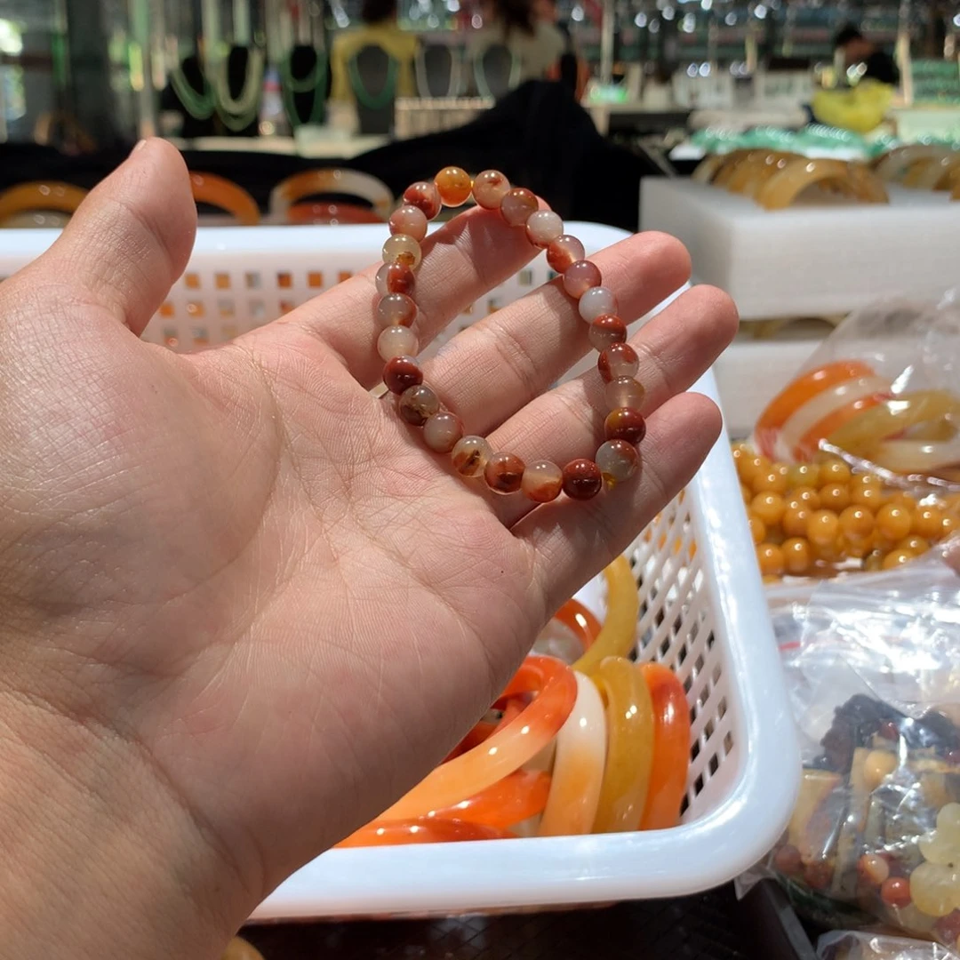 未镶嵌手镯石英岩玉卡7+