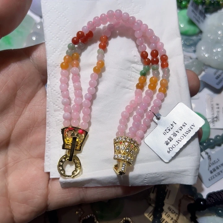 翡翠颈饰未镶嵌天然翡翠A货