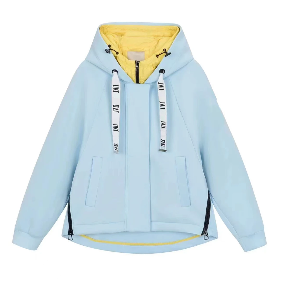 2024新款多巴胺色系一衣多穿羽绒服外套休闲