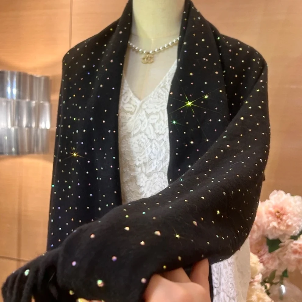 【刘熊熊】时尚气质亮闪闪围巾