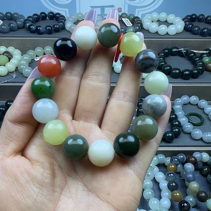 和田玉未镶嵌手链