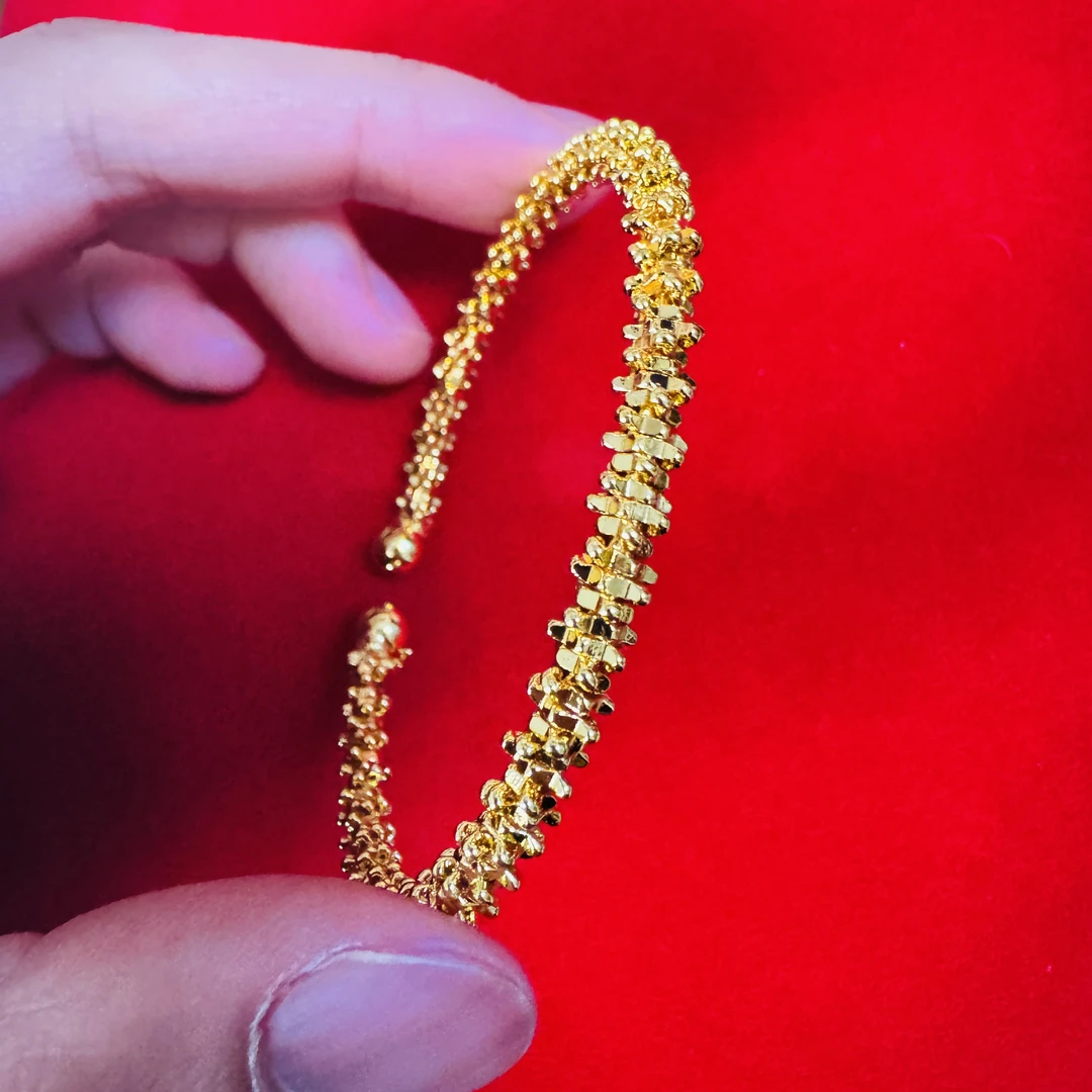 H051-云尚麻花开口手镯