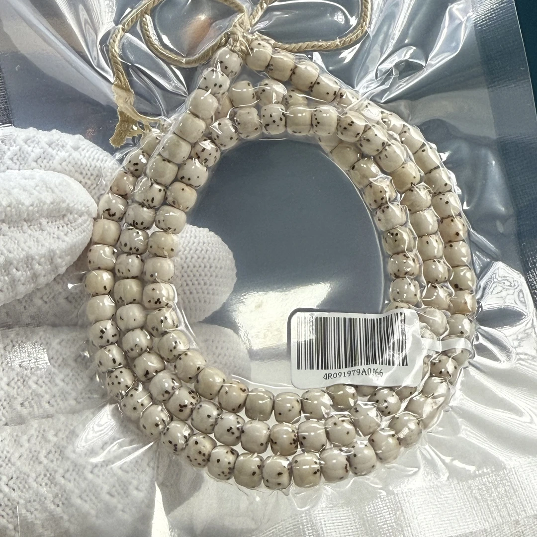 原生态星月菩提6x5mm数星星大留白桶珠108长串佛珠一物一图J66