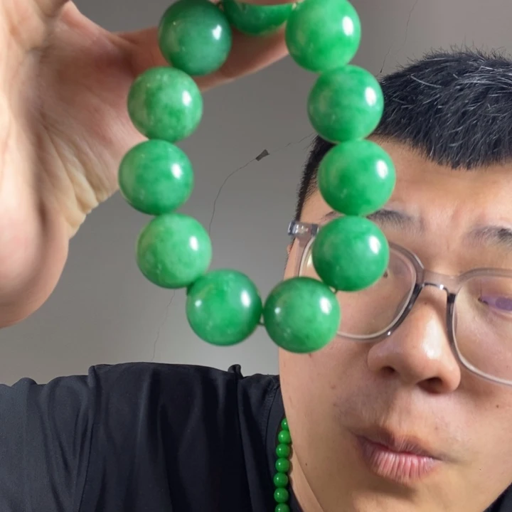 未镶嵌手链翡翠高端时尚2.0大哥手串