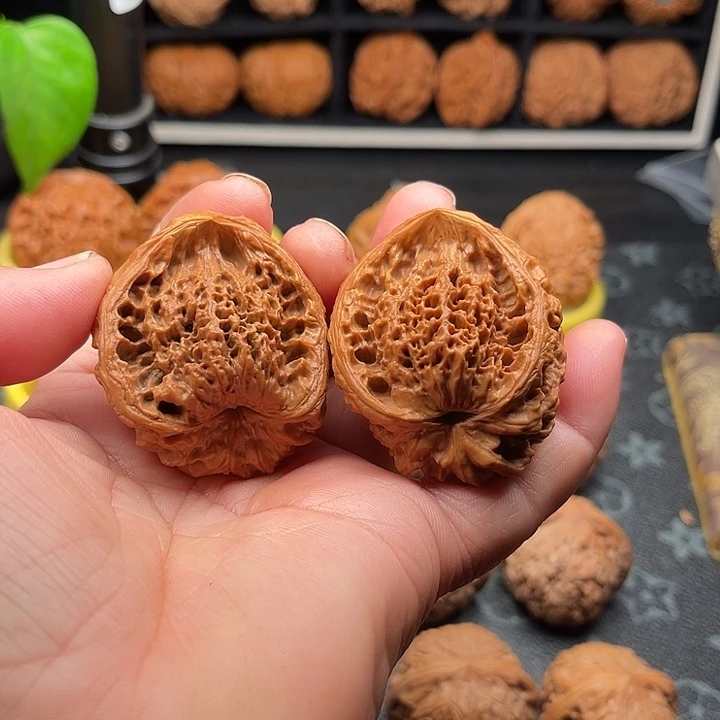 文玩核桃把件聚宝盆边40➕