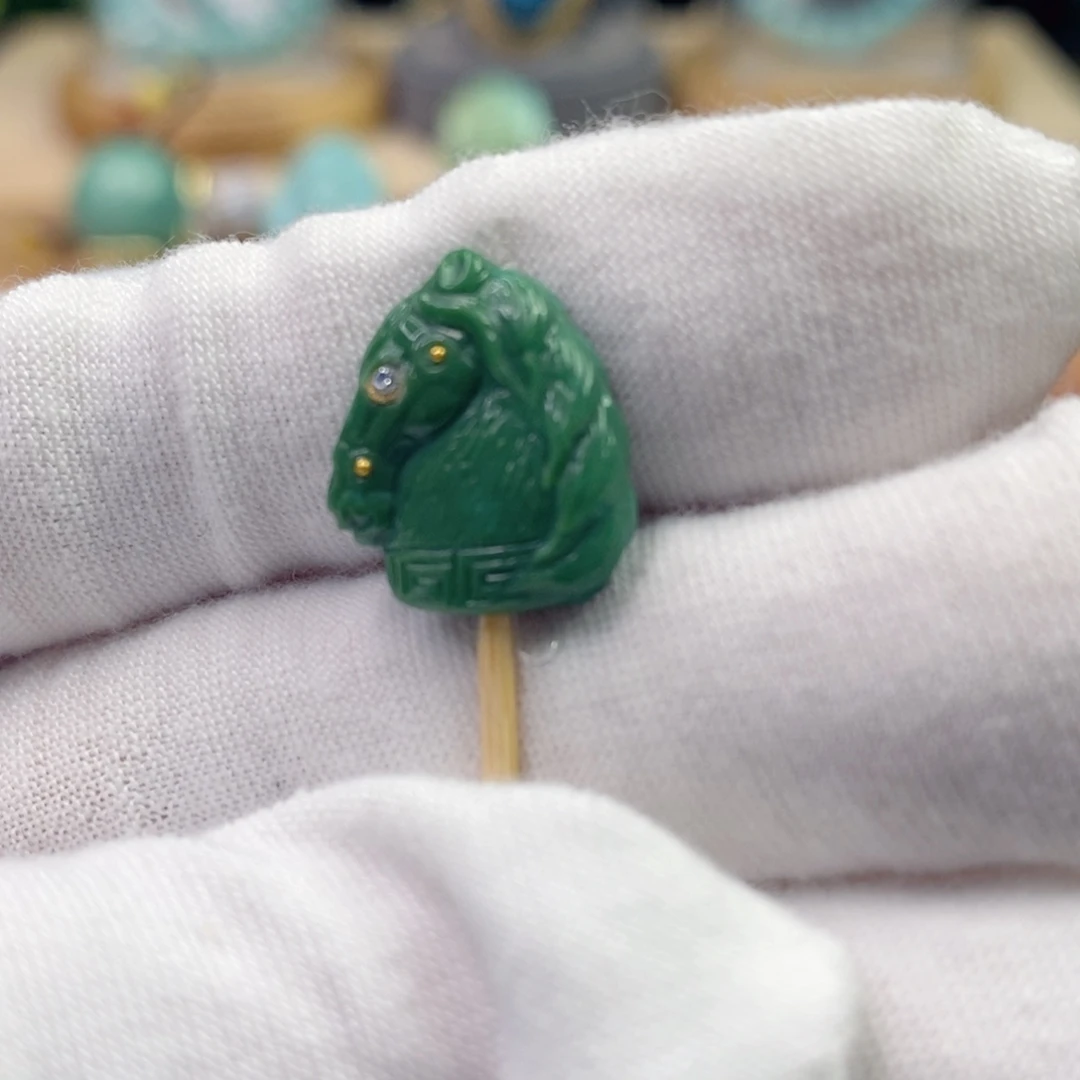 绿松石18K金镶嵌绿松石