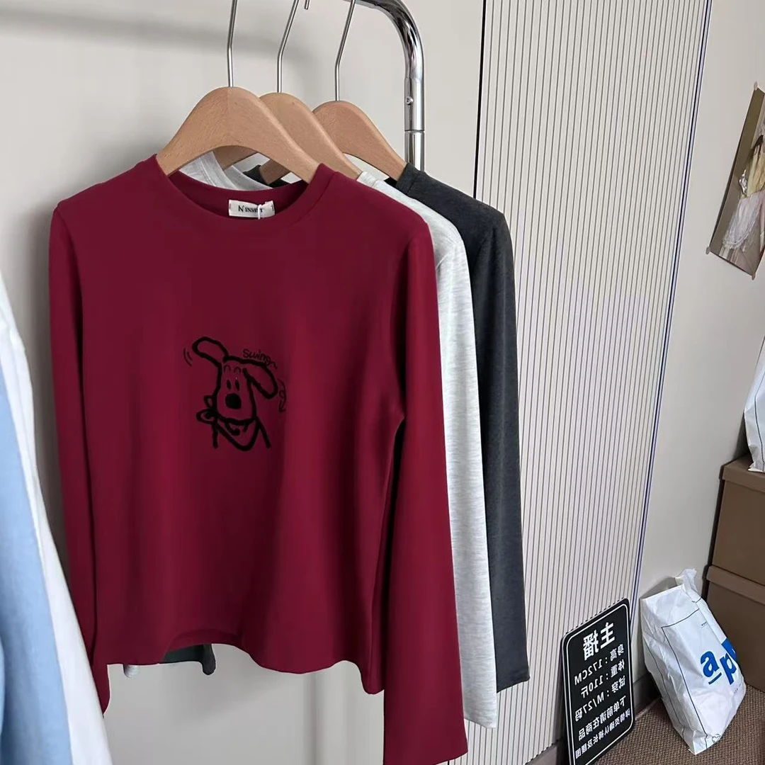 13015标美家小狗薄磨毛T恤