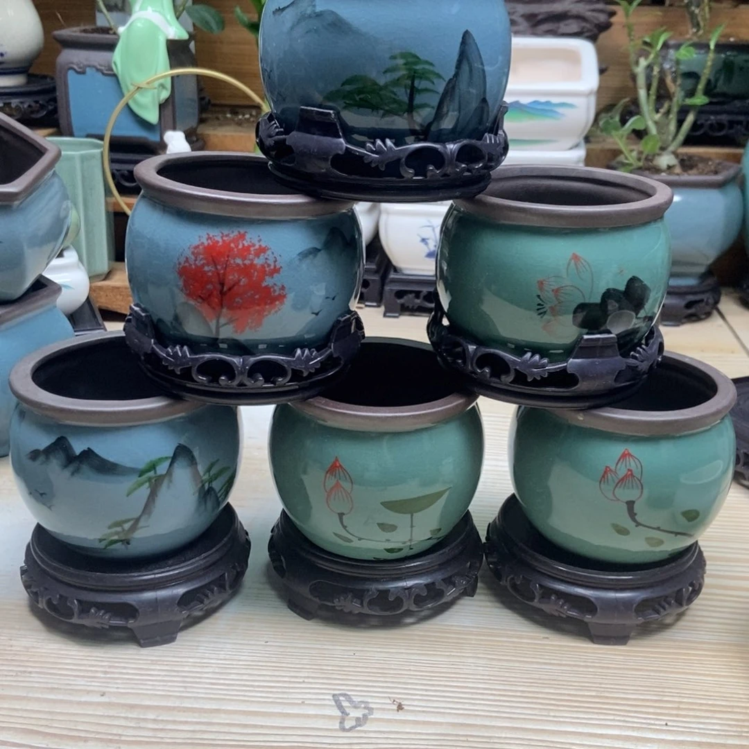 瓷片陶瓷花盆陶瓷艺术