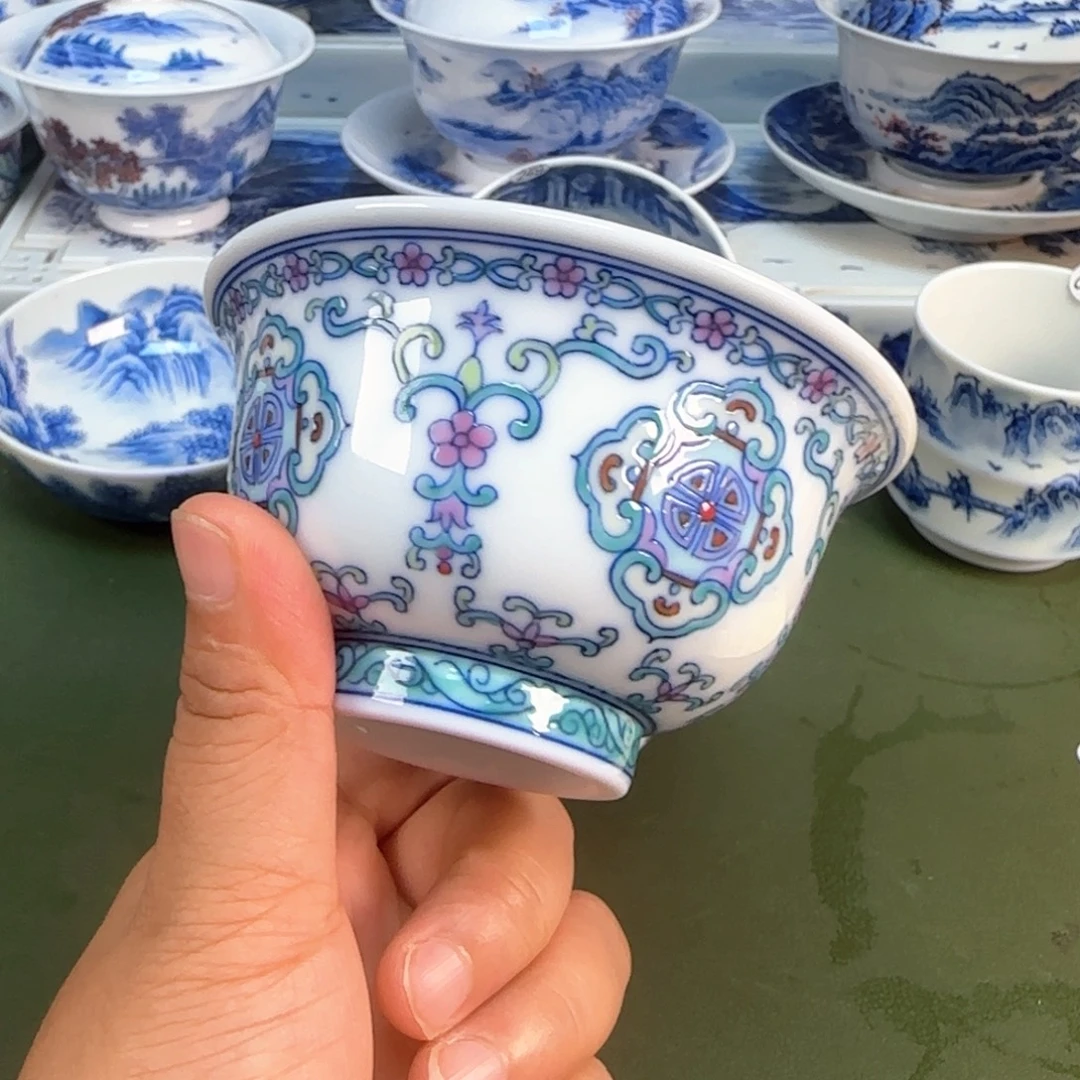 景德镇纯手绘茶具圆圆223