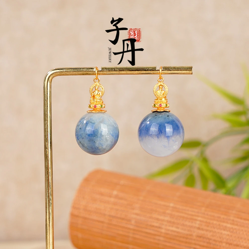【蜜棠二店】蓝兔毛DIY吊坠（多样性发/发一条）C5-575