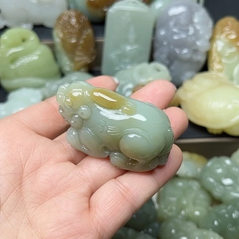 颈饰未镶嵌和田玉棉*糖