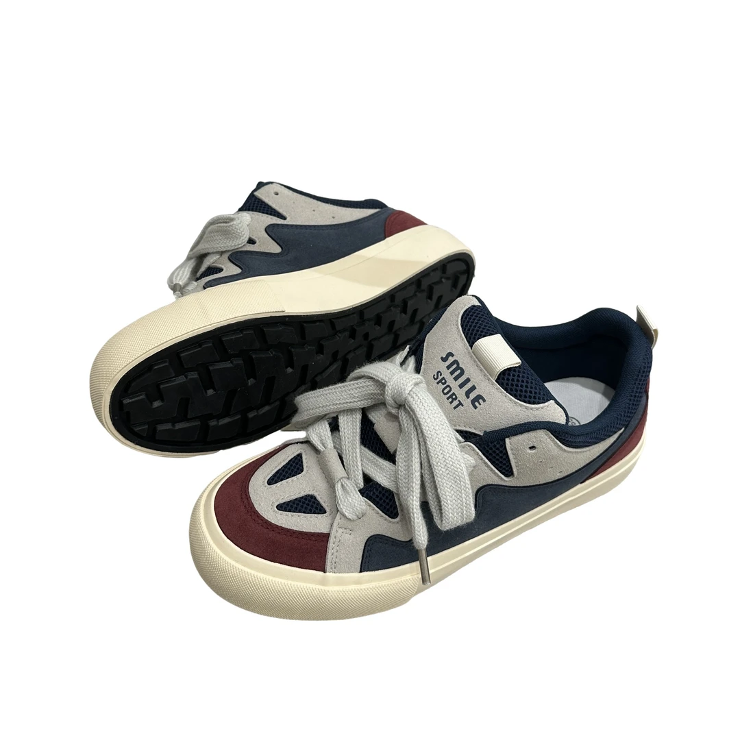 原创设计面包男鞋厚底运动滑板鞋2024秋冬季国潮小众不撞款板鞋子