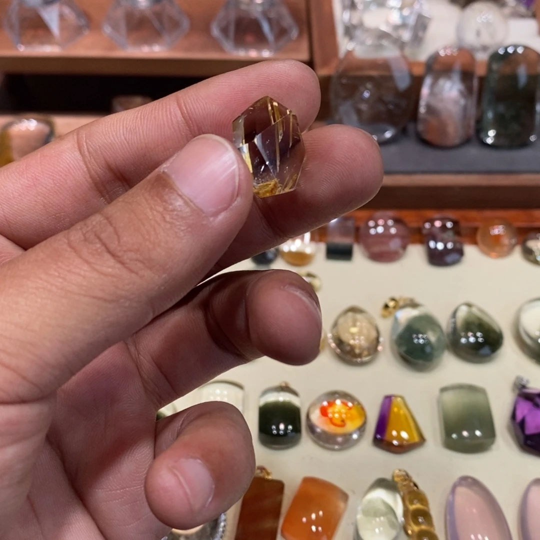 能***版水晶颈饰未镶嵌钛晶