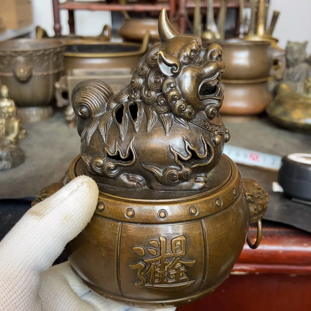 铜器工艺品摆件香炉摆件