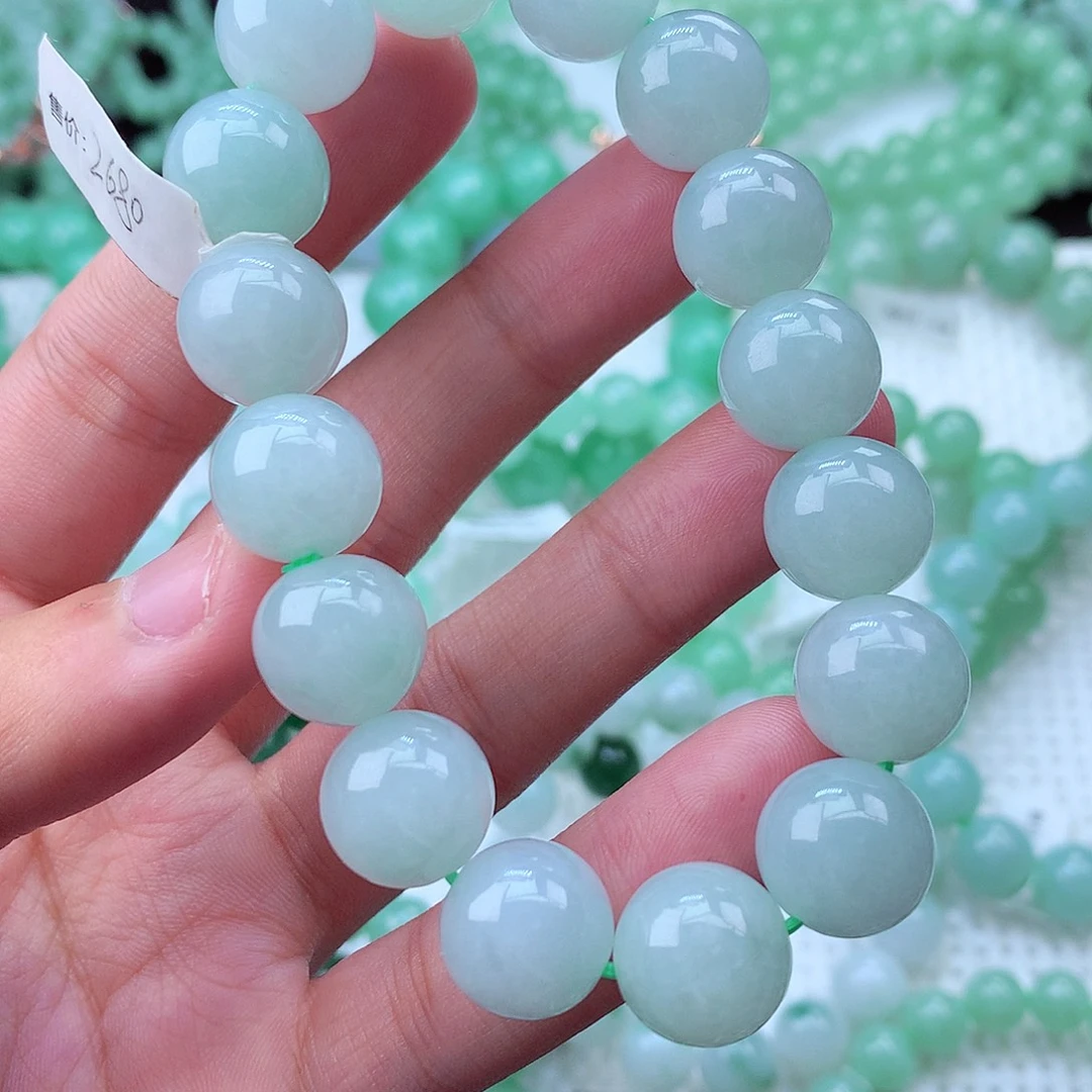 翡翠未镶嵌毛衣链