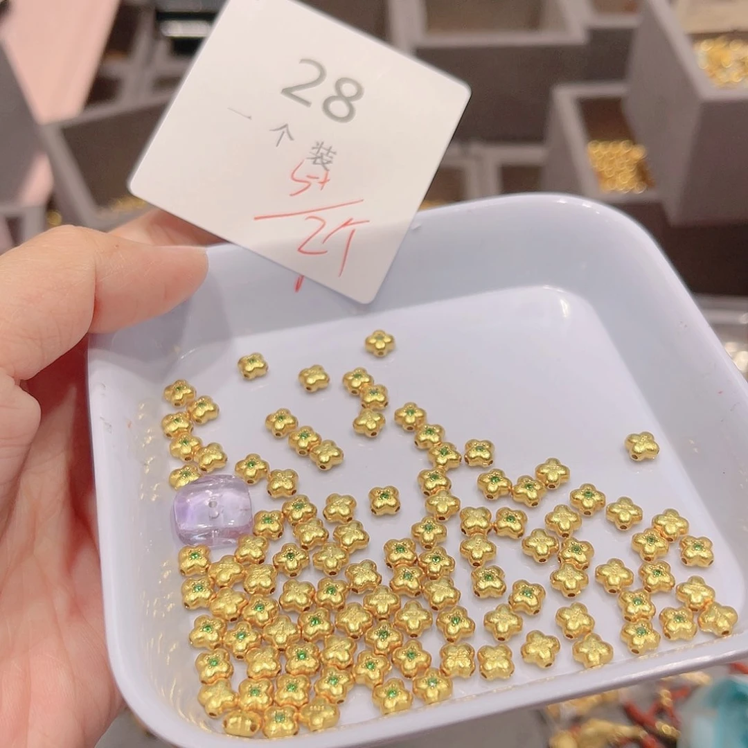 紫晶珠宝半成品银S925镀金镶嵌28