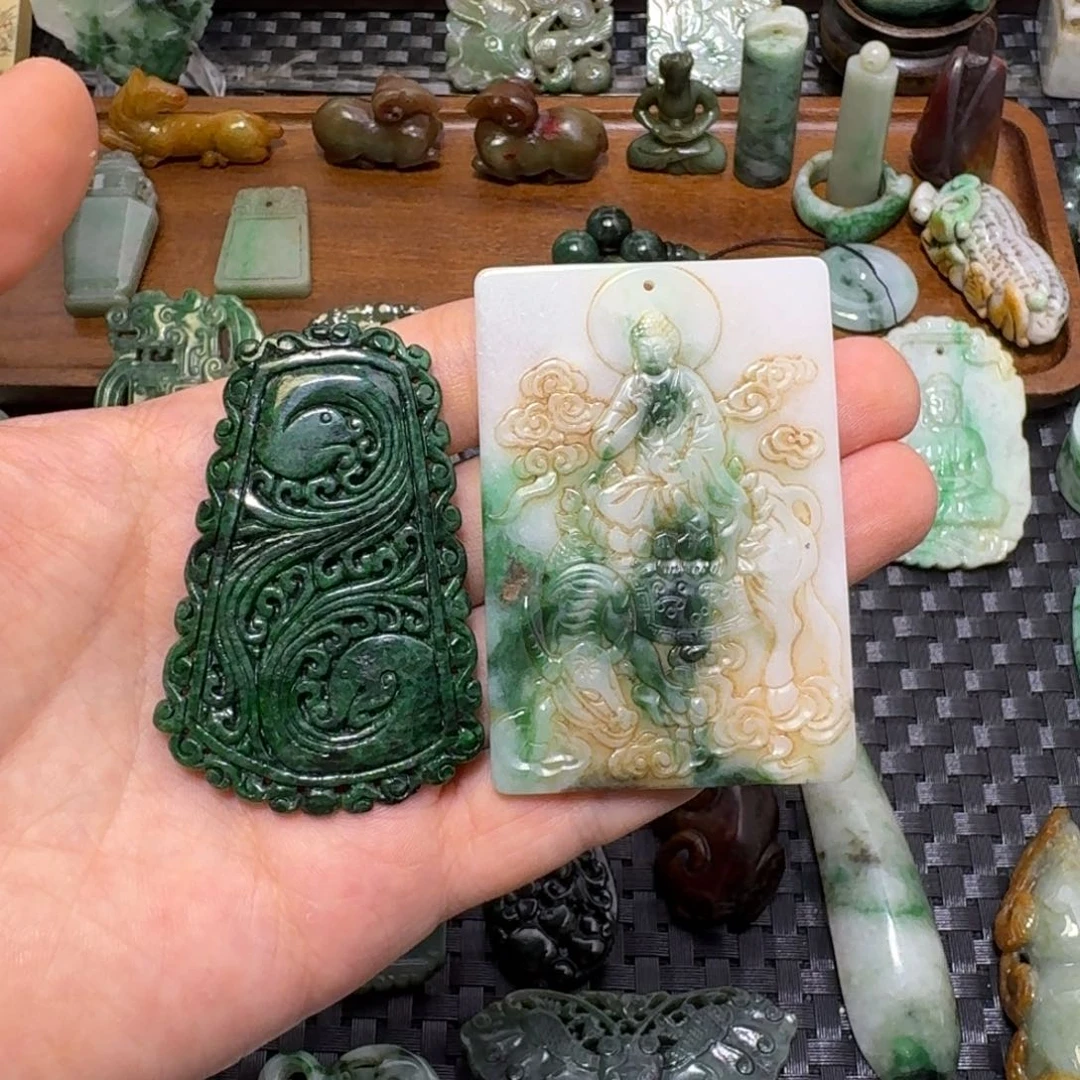 翡翠未镶嵌颈饰微*可翡翠颈饰未镶嵌