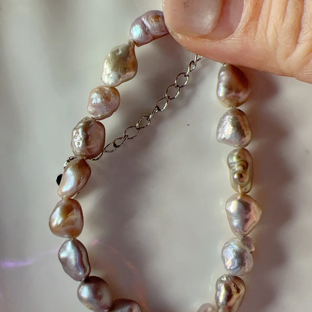 手绳合金淡水珍珠