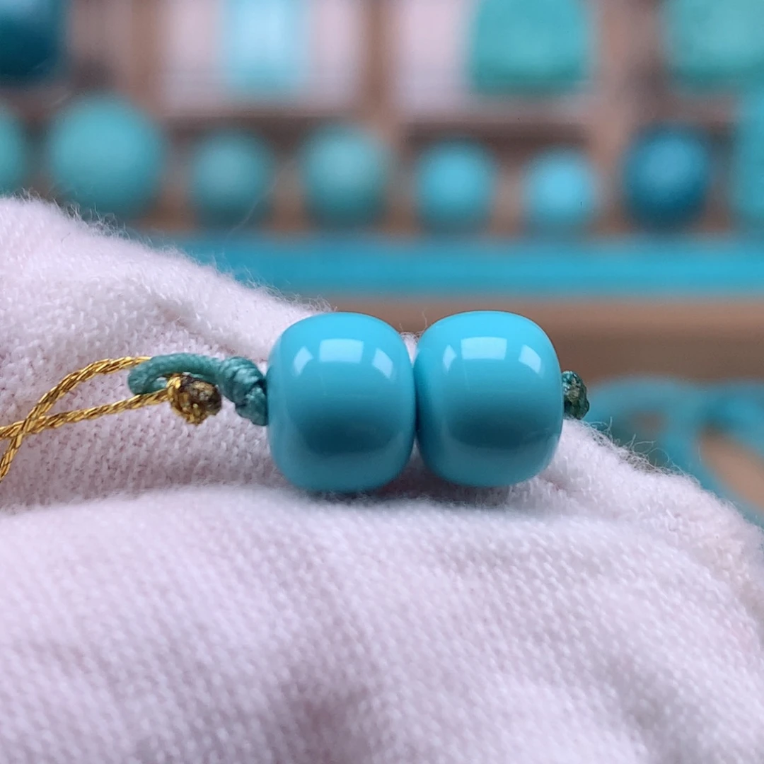 绿松石未镶嵌珠宝奇石7.8mm