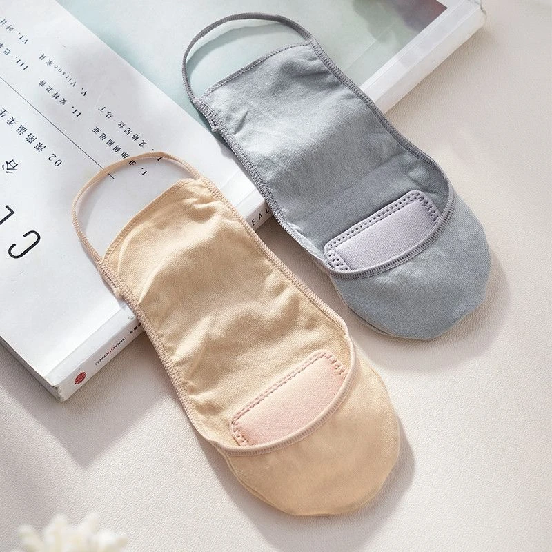 吊带船袜女高跟鞋袜子棉不掉跟浅口夏季薄款前脚掌棉垫单鞋隐形袜