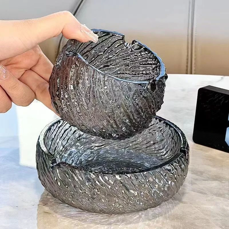 轻奢烟灰缸玻璃水晶玻璃个性创意潮流家用烟缸客厅办公室水晶C29