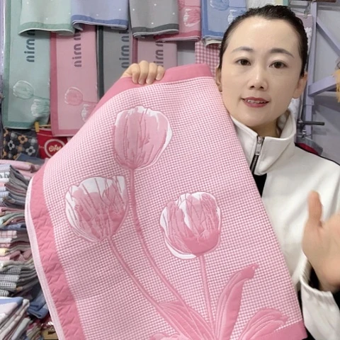 棉特价粉色郁金香