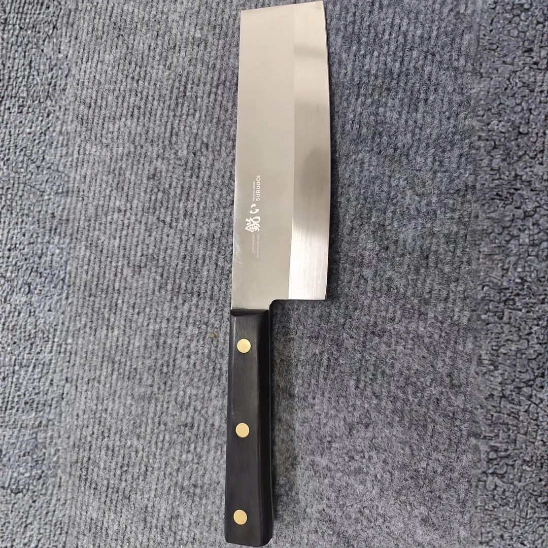 日式钢材小菜切家用菜刀切肉切菜超锋利站切两用厨师厨房专用刀