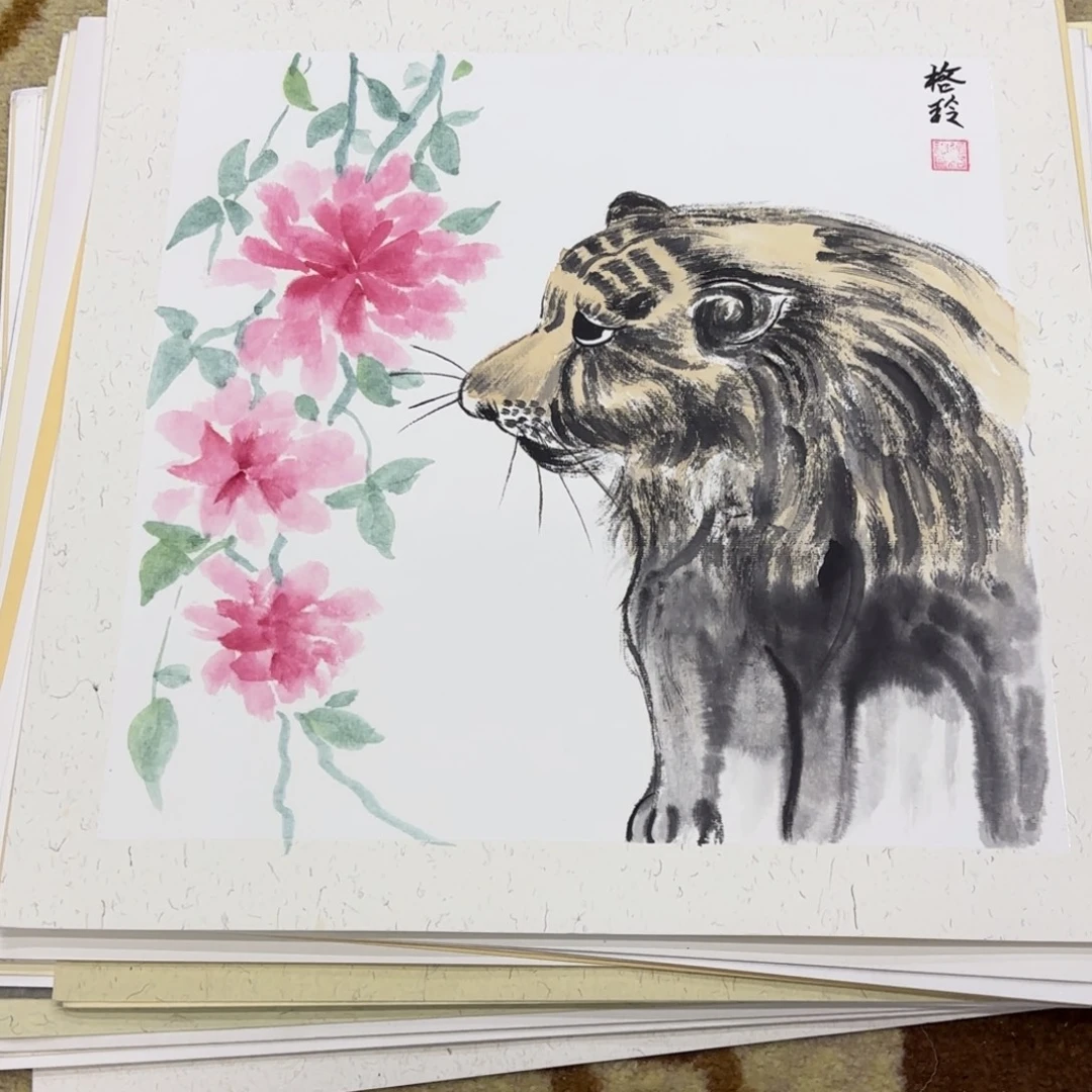 国画38-38卡纸作品艺