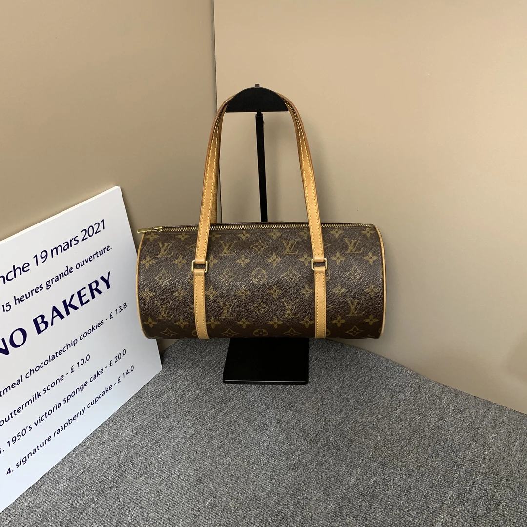 95新 LouisVuitton/路易威登 LV黄皮老花巴比龙26/路易威登斜挎包