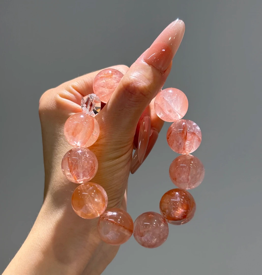 铜合金手链 粉嫩嫩浇花大点位清爽减龄手串