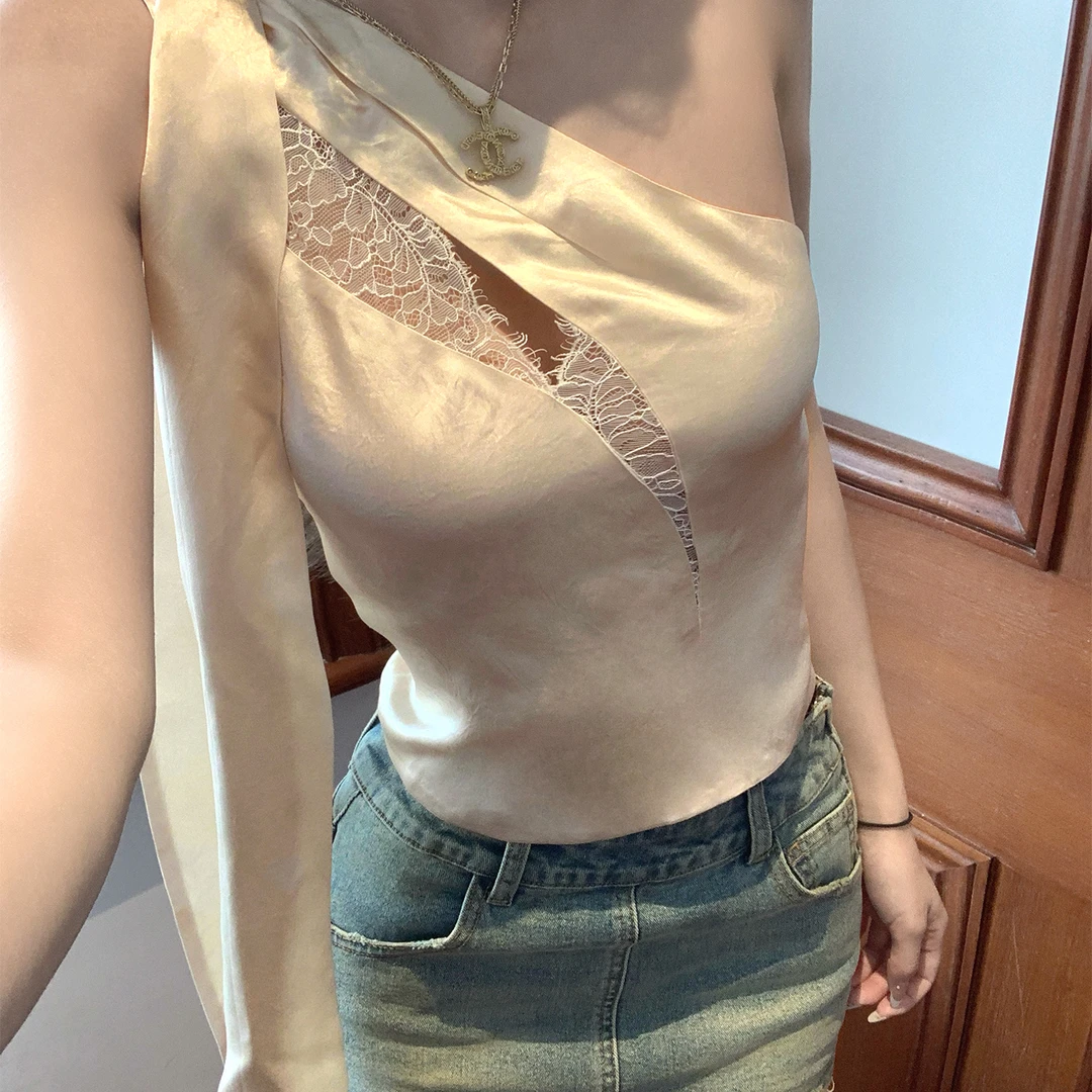 titi小姐姐【辣妹日记】磨破工艺低腰水洗牛仔半裙