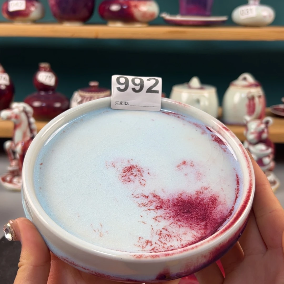 瓷片微瑕壶承纯手工