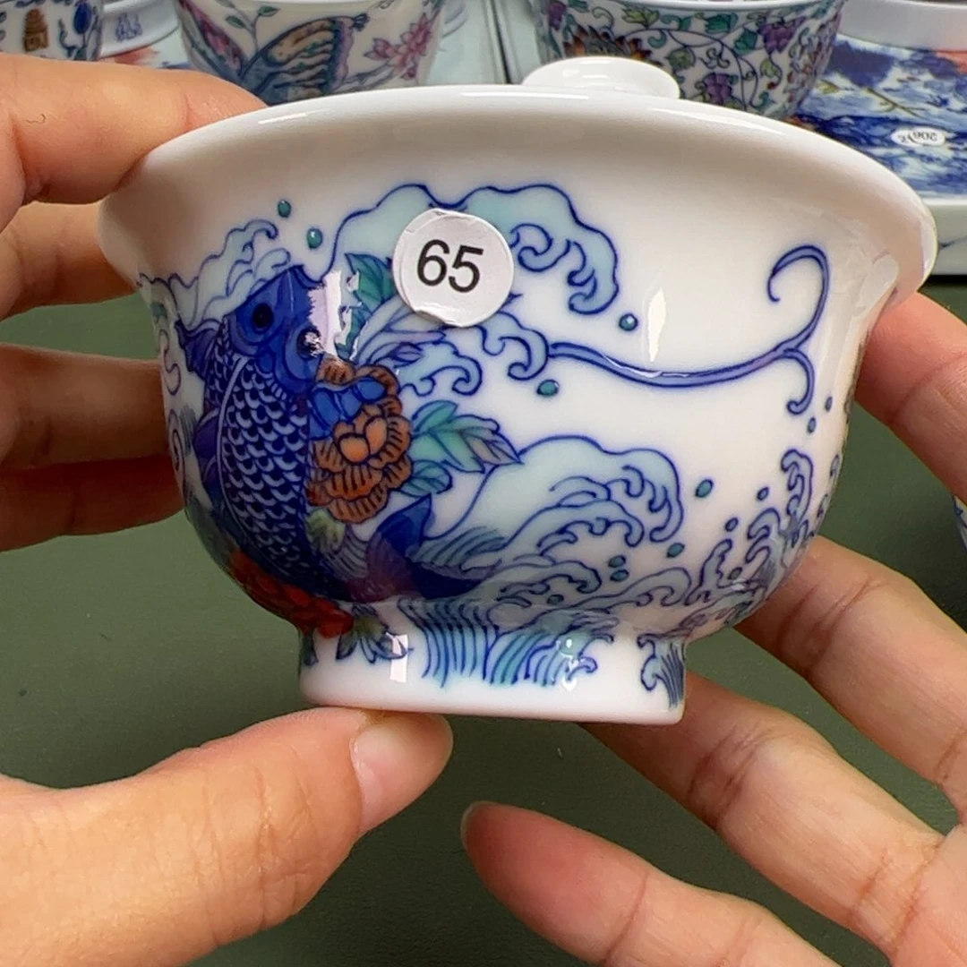 杯景德镇纯手绘茶具65
