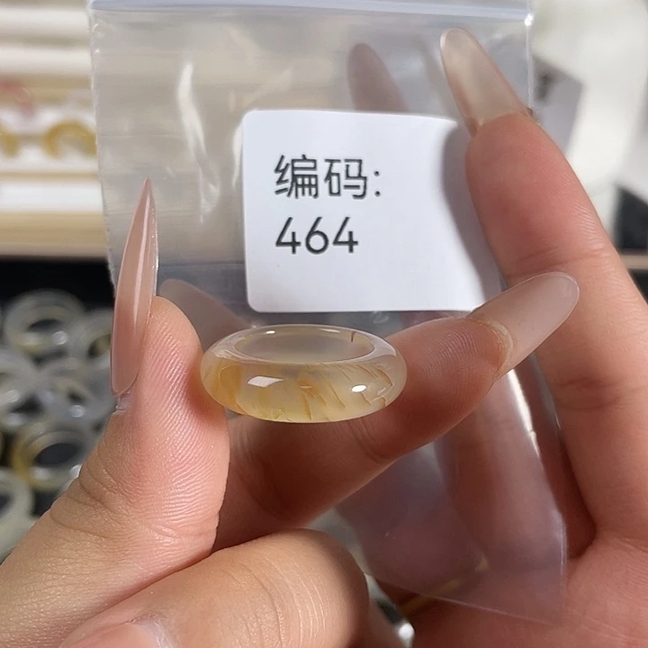 玛瑙/玉髓未镶嵌戒指464港15