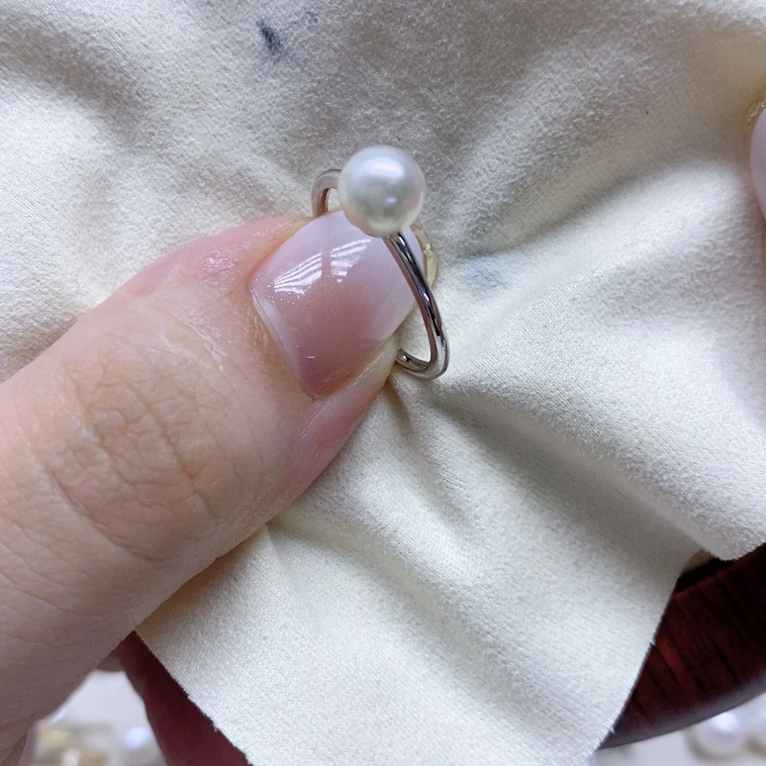 耳饰淡水珍珠银S925镶嵌