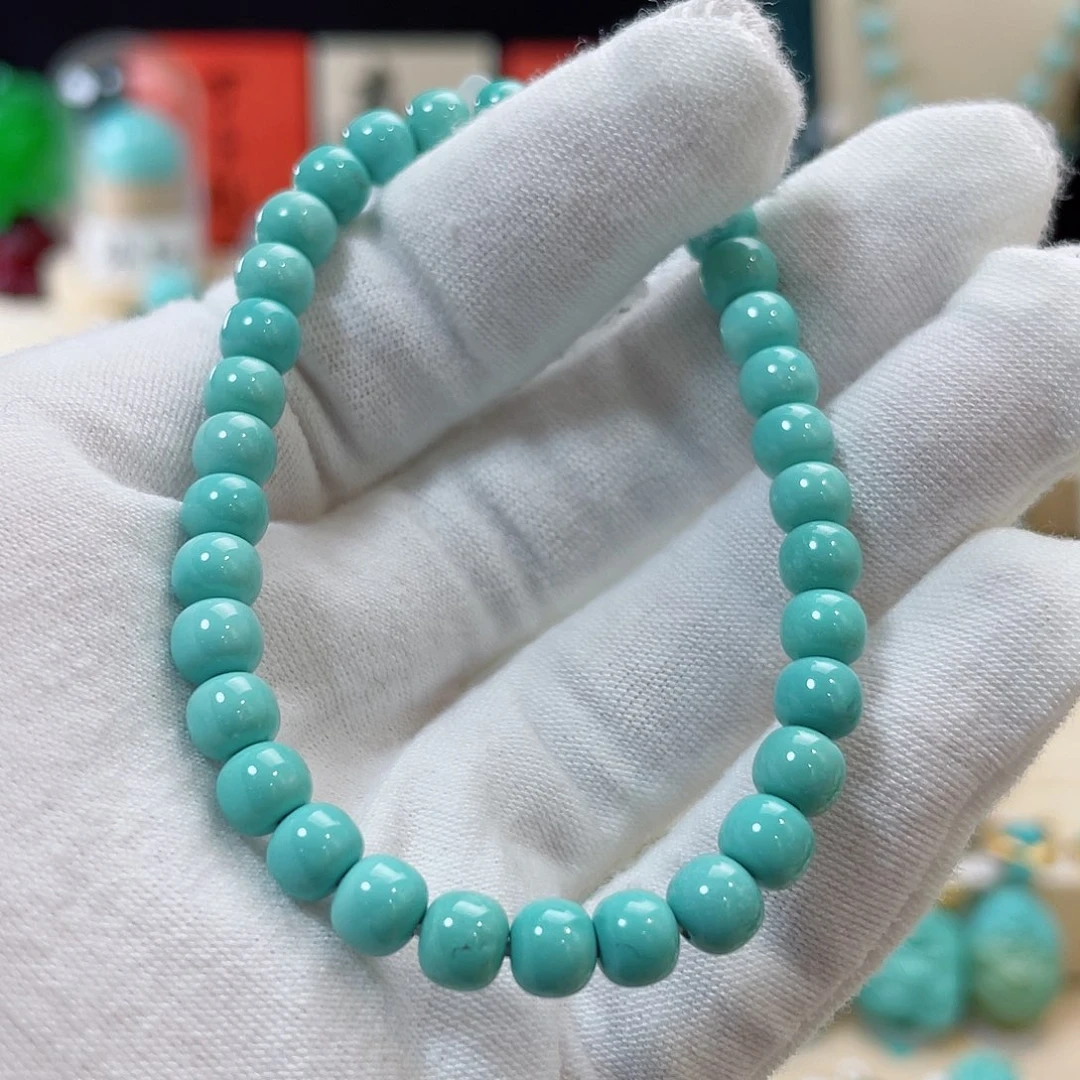 绿松石珠宝奇石18K金镶嵌