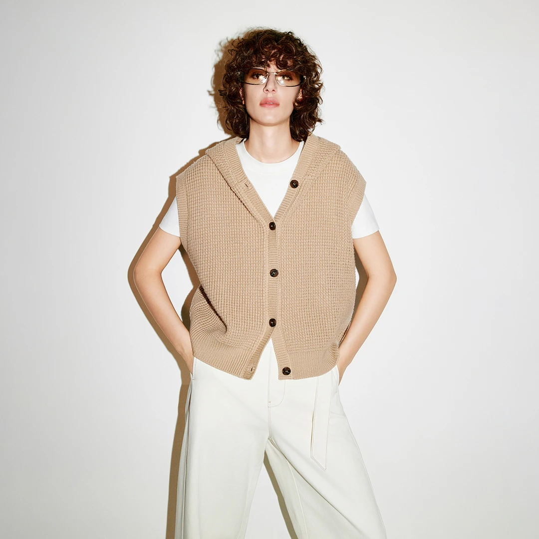 假两件莱赛尔绵羊毛针织衫CC36106040