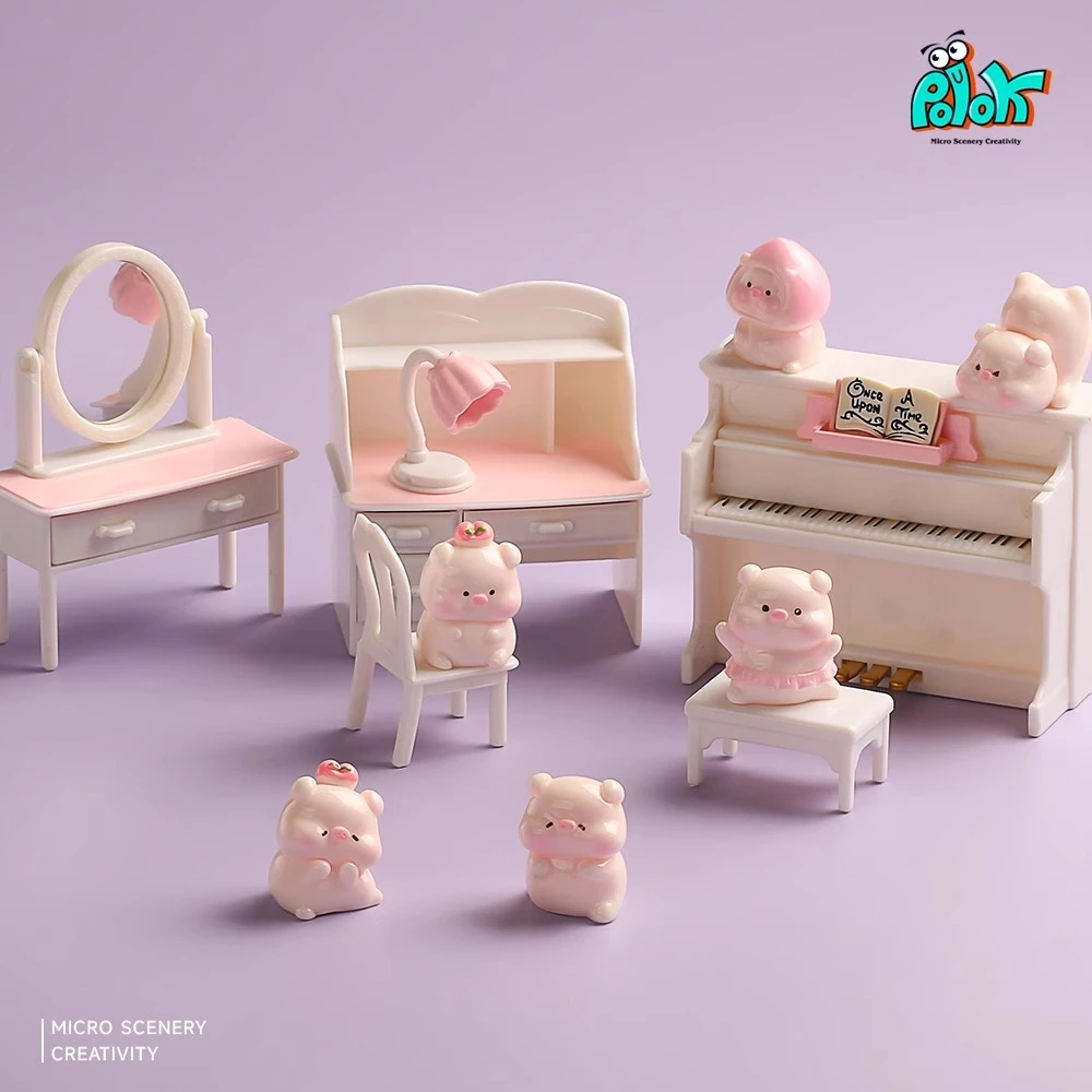 【直播现拆+许愿+对碰】卡通可爱小猪蜜桃猪猪盲袋摆件车载装饰摆件