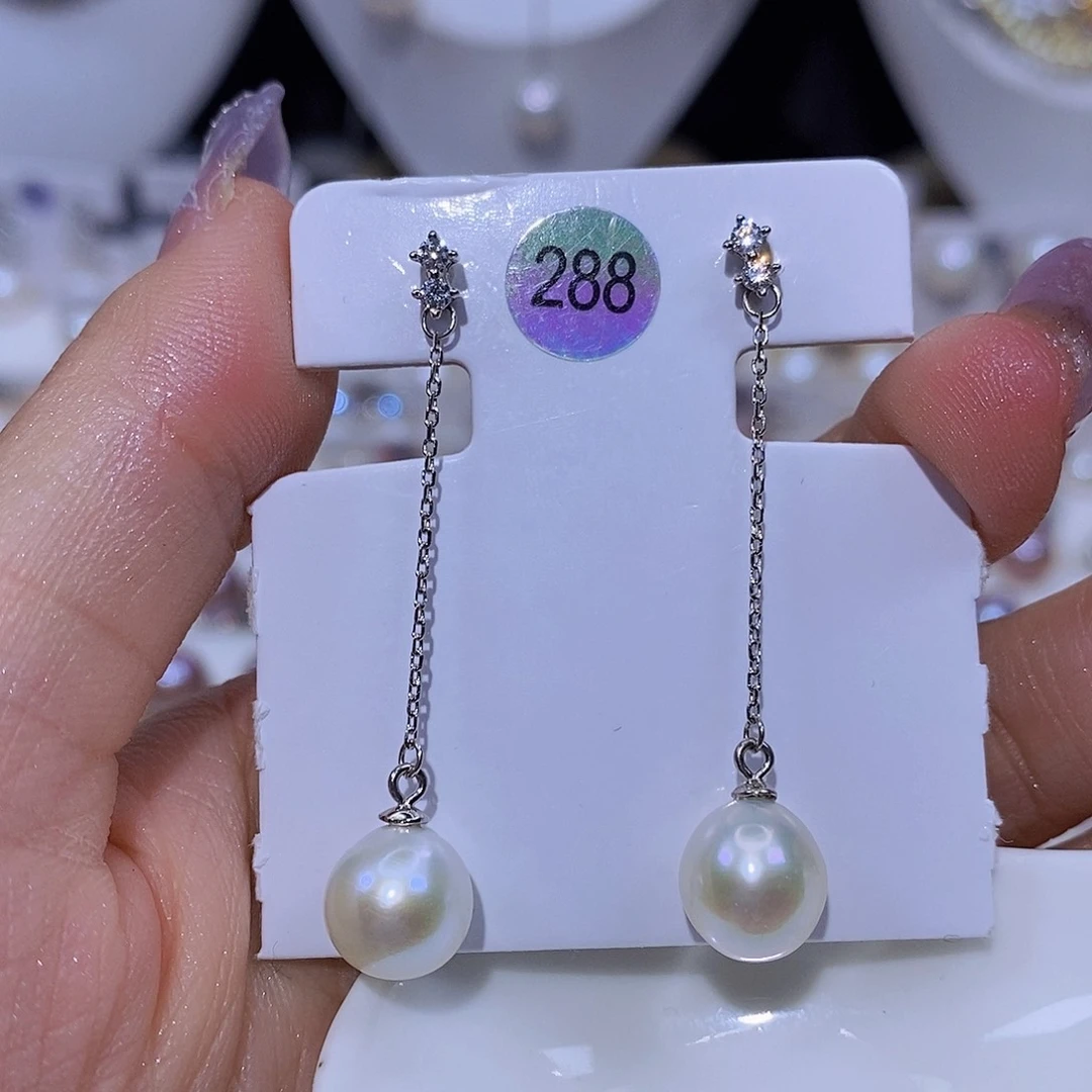 淡水珍珠银S925镶嵌颈饰