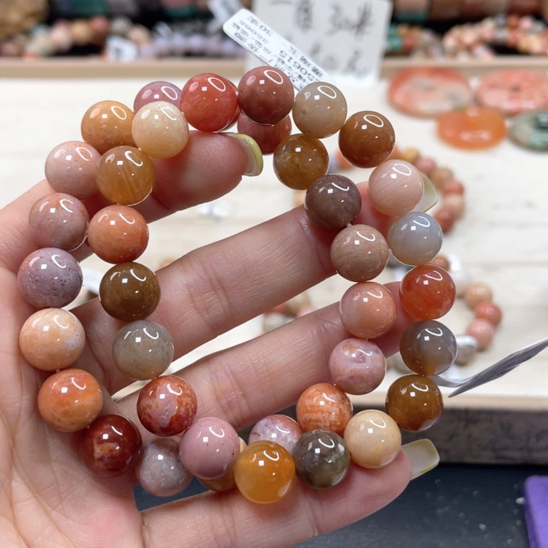 硅化珊瑚（珊瑚玉）手链未镶嵌晓***z329