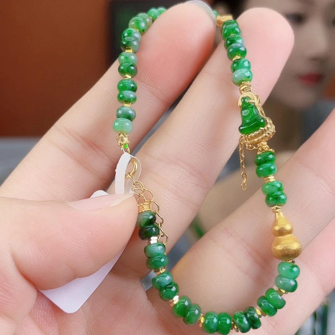 翡翠银S925镶嵌耳饰