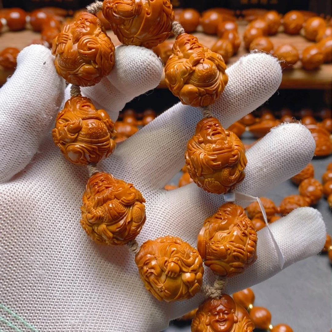 手串/手链橄榄核许静健2.4瑞兽九路来财