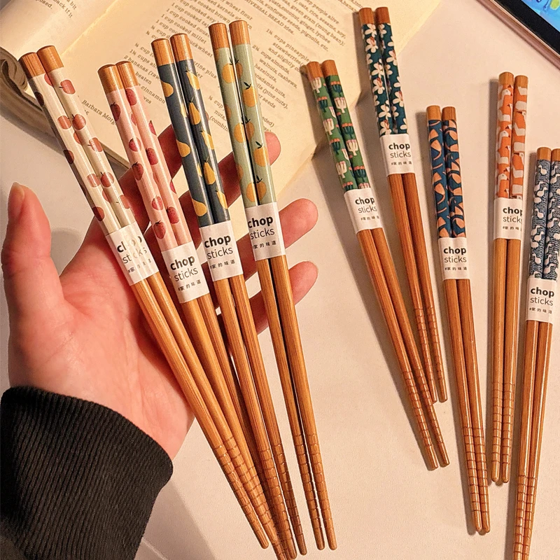 筷子家用高档抗菌防霉2025新款家庭装高颜值防滑耐高温个人用竹筷