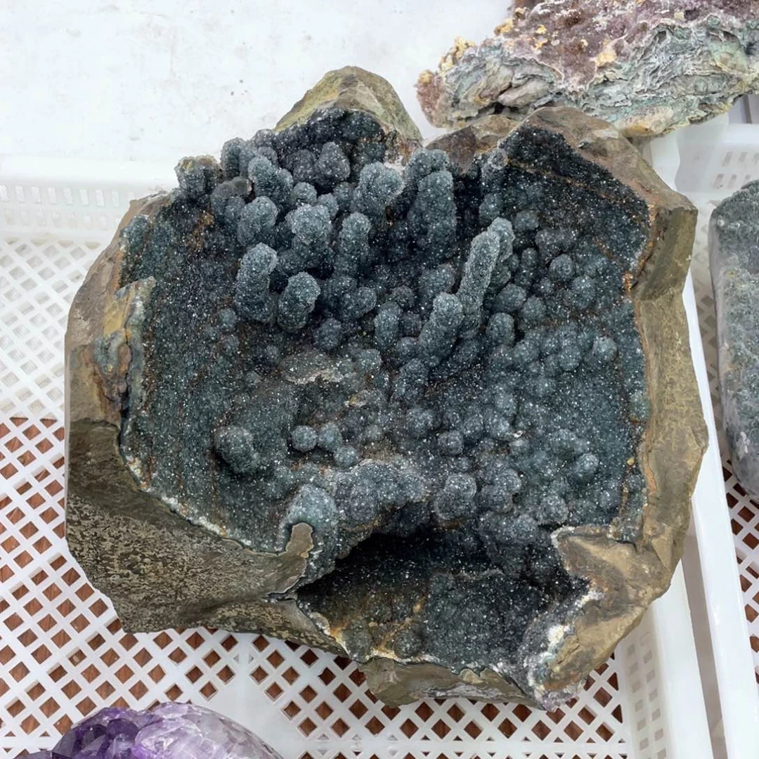 珠宝半成品银S925镶嵌紫晶捡漏