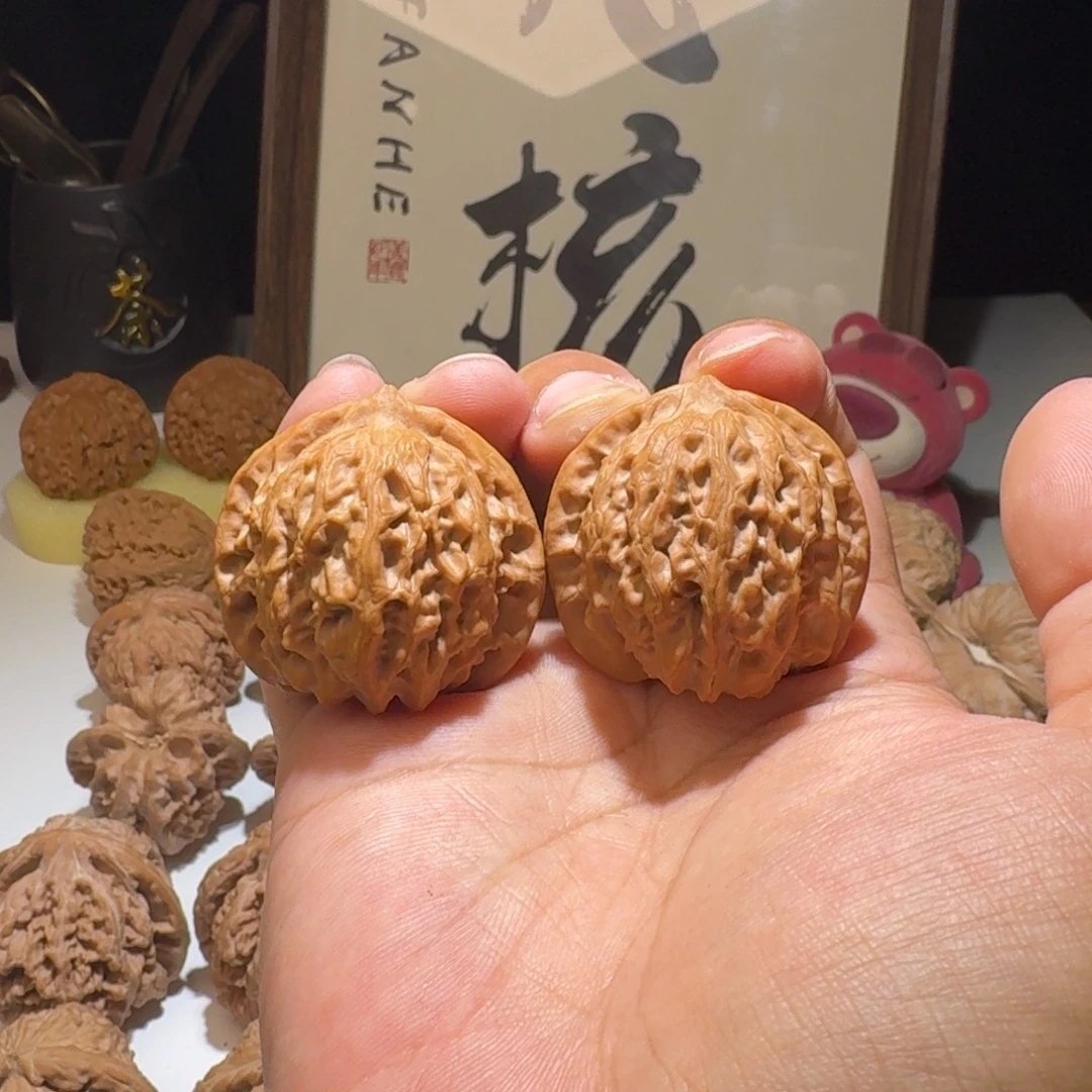 文玩核桃吊坠38尺寸原树公子帽